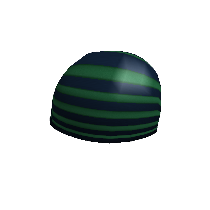 Green Striped Beanie